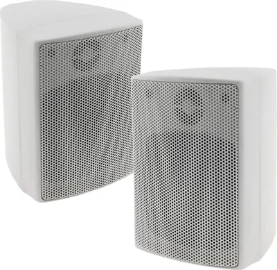 Image de haut-parleur 2 voies blanc, paire, 40W