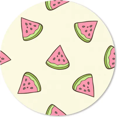 Produktbild von MuchoWow® Mauspad Mousepad Design - Muster - Wassermelone 20x20 cm - Mousepads - Maus Mat - Pad - Mausunterlage - Schreibtischmatte