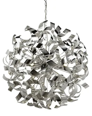 Immagine prodotto di Lampadario Contemporaneo Riccioli Acciaio Cromo 6 Luci G9