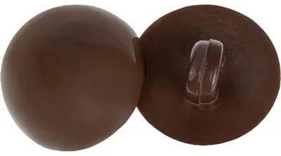 Zdjęcie produktu dla Guzik - zestaw 6 szt. - średnica 10 mm - brązowy