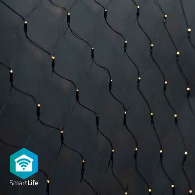 Obrázek produktu pro Nedis SmartLife vánoční osvětlení - síťové - Wi-Fi - teplá bílá - 280 LED - 3,00 m - 3 x 2 m - Android / IOS