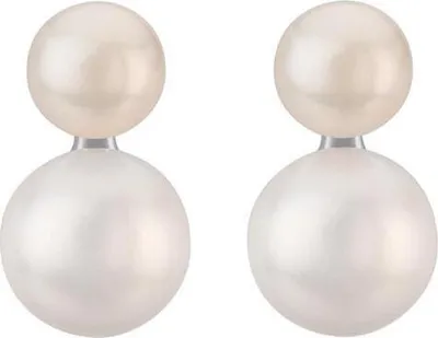 Produktbild von 925er Silber Ohrstecker für Damen von Unique mit Süßwasserperlen