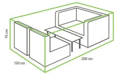 Produktbild von Lounge-Set Schutzhülle  200 x 150 x 75 cm
