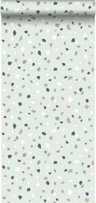 Obrázek produktu pro Walls4You Mátově zelená teracová tapeta - 935315 - 0,53 x 10,05 m