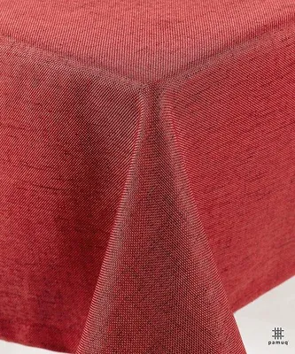 Imagen del producto de Unyqoos® Mantel individual de lino, 48 x 160 cm – lavable y resistente a las manchas, con doble costura, decoración vintage para mesas en varios colores