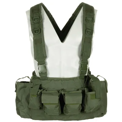 Produktbild von MFH 04633A - Chest Rig - 9 Taschen - taktische Kampfweste - oliv
