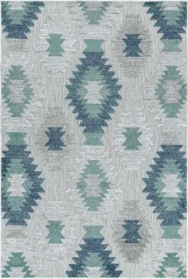 Zdjęcie produktu dla Carpetsale24 Dywan Zewnętrzny Wodoodporny na Taras Balkon Kuchnię Wielokolorowy Efekt Wysoki Niski Trwały, Rozmiar: 80x250 cm