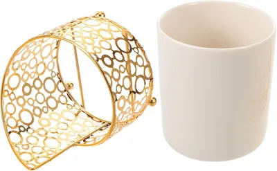 Productafbeelding van Kerstservettenringen, set van 6, voor kerstdinerdecoratie