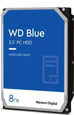 Produktbild von Western Digital Blue Interne Festplatte 8 TB 5640 RPM 256 MB 3.5" Serial ATA III