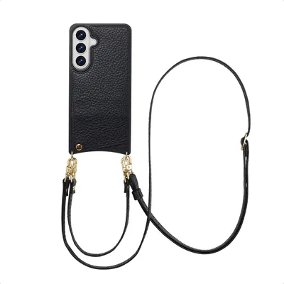 Produktbild von Selencia Nova HandyHülle mit Kordel und Kartenhalter Samsung Galaxy S26 Plus - Schwarz