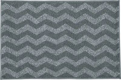 Produktbild von Kleine Wolke Badteppich ZACK Schiefer 70 x 120 cm