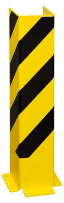 Produktbild von Moravia Anfahrschutz U-Profil schwarz/gelb 800 x 160 x 6 mm zum Aufdübeln