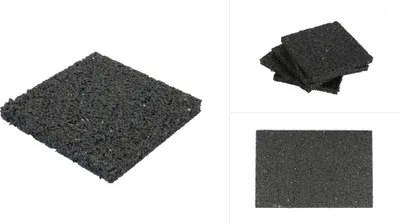 Produktbild von Gummi Terrassenpads 10 x 10 cm - 30 Stück