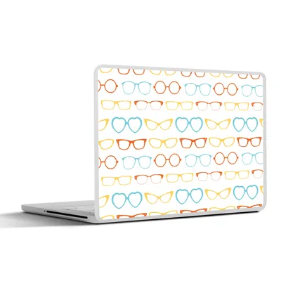 Produktbild von MuchoWow® Laptop Aufkleber Sticker Cover Brillen - Farben - Muster 30x21 cm - Sticker für Laptop - Selbstklebend