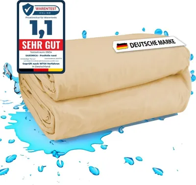 Produktbild von Poolfolie Rundpool 500 x 150 cm I SonaLiner I 0,8 mm I sandfarben