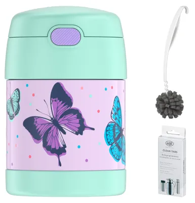 Zdjęcie produktu dla THERMOS FUNTAINER FOOD JAR 0,30 l – Vorteilsset mit Reinigungsbürste CLEAN FIX 30 cm + CLEAN TABS (20 Stück)