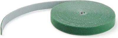 Produktbild von StarTech.com 30,5m Klettbandrolle, Grün, zuschneidbare wiederverwendbare Kabelbinder, Industriebefestigungsband für Kabel, verstellbare Gewebebänder, selbsthaftende Kabelmanagement-Gurte, Kabelbinder mit Klettverschluss, Nylon, Grün, -10 - 80 °C, 30500 mm, 19 mm