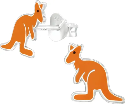 Produktbild von Ohrstecker 925 Sterling Silber mit Känguru