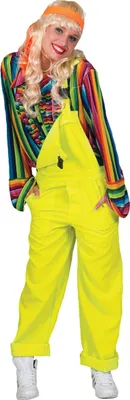 Immagine prodotto di Tuta costume salopette per adulti giallo neon Large