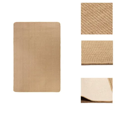 Obrázek produktu pro vidaXL Jutový koberec s latexovým podkladem 120 x 180 cm Přírodní barvy - Koberce