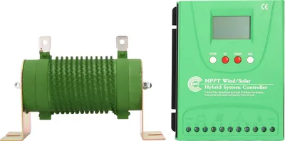 Zdjęcie produktu dla hybrydowy kontroler ładowania wiatrowo-słonecznego 12V 24V z wyświetlaczem LCD MPPT Boost Charge Wind Solar Controller GPI6060