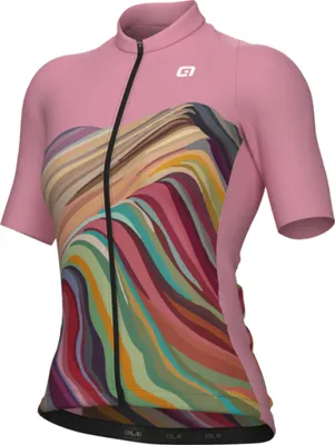 Produktbild von ALÉ Kurzarm Fahrradtrikot - PR-E RAINBOW - Rosa XS