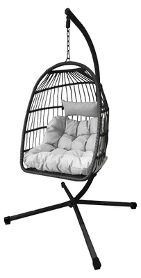 Produktbild von home24 Hängesessel - Polyrattan / Stahl