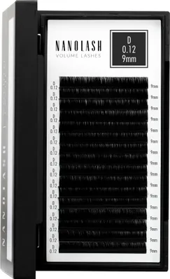 Produktbild von Wimpernextensions zur Volumentechnik Nanolash 0.12 D Curl 9mm Länge