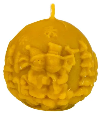 Imagen del producto de Vela Kula de Invierno, elaborada con cera de abeja 100% natural