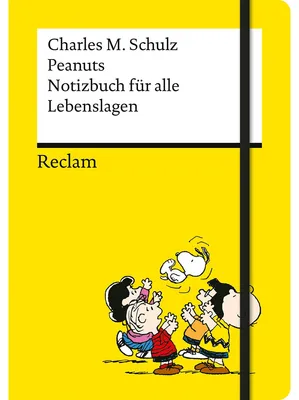 Productafbeelding van Peanuts. Notitieboek voor alle gelegenheden: Hoogwaardig notitieboek, formaat A5, met lijntjes, gebonden met genaaide bladzijden, voorzien van een bladwijzer en een elastische sluiting | Met striptekeningen van Snoopy en vrienden.