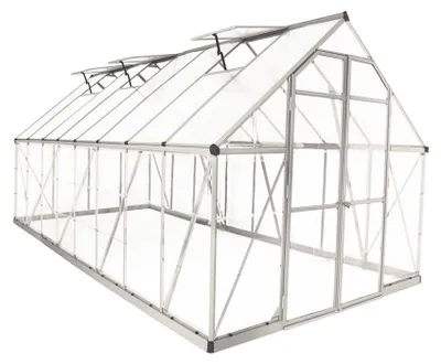 Produktbild von Palram - Canopia Aluminium Gewächshaus Balance 816 Silber 487x244x229 cm