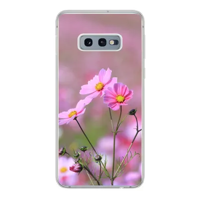 Produktbild von MuchoWow® Handyhülle Schutzhülle Hülle für Samsung Galaxy S10e Blumen - Draußen - Rosa Silikon Softcase Handy Hülle - Handy