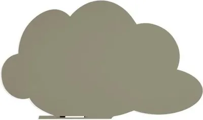 Produktbild von Symbol-Tafel Skinshape Wolke lackiert 75x115cm RAL 7033 zementgrau.