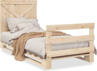 Obrázok produktu pre vidaXL Posteľ z masívneho dreva s čelom 90x200 cm Borovica