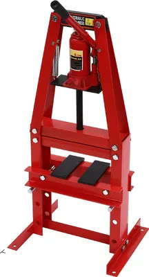 Immagine prodotto di Pressa da officina idraulica con telaio ad A da 6 tonnellate, regolabile in altezza, elevata stabilità, rossa
