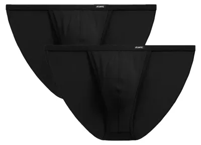 Produktbild von Tanga Herrenunterwäsche Atlantic sportlich schwarz Mikromodal L