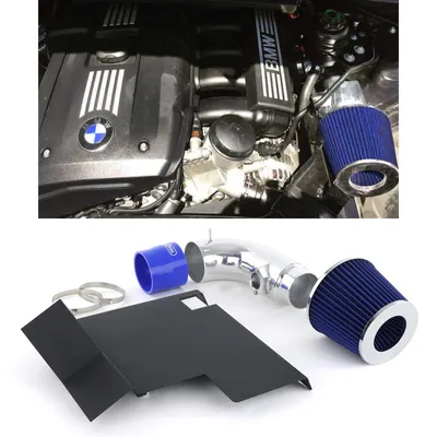 Produktbild von Air Intake Kit mit Sport Luftfilter Blau Tenzo-R passend für BMW E90 E92 1er E87
