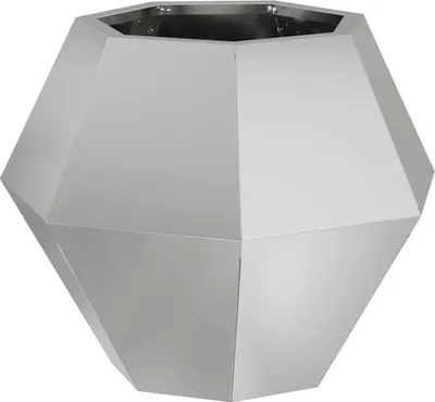 Produktbild von "2026 MODERNE"Pflanzkübel - Blumenkasten - Silber 50 x 50 x 40 cm Verzinkter Stahl - Beete Einfacher Aufbau CC1346737
