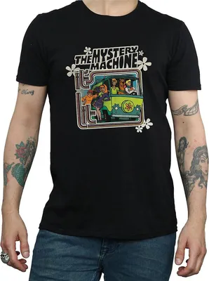 Produktbild von Scooby Doo - T-Shirt für Herren BI1706 (XXL) (Schwarz)