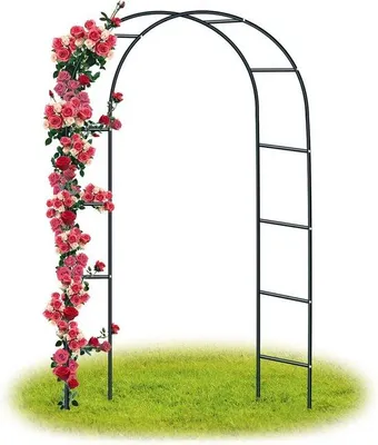 Produktbild von Famanu Pflanzenstütze für Kletterpflanzen - Gartenbogen, Rosebogen
