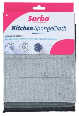 Produktbild von Sorbo Mikrofaser-Schwammtuch-Set, 3-teilig