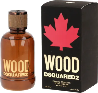 Produktbild von Dsquared2 Wood, Männer, 100 ml, Nicht nachfüllbare Flasche, Bergamotte, Zitrone, Mandarine, Kardamom, Ingwer, Veilchen (Blatt), Ambrox, Vetiver, Holz