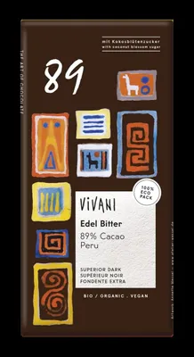 CZEKOLADA GORZKA 89 % PERU BIO 80 g - VIVANI