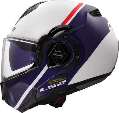 Obrázek produktu pro LS2 FF906 Advant Swipe výklopná přilba, bílá/modrá/červená, XS (53/54)