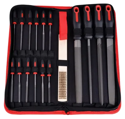 Immagine prodotto di Elzusha - Set di 17 lime metalliche per lavorazione del metallo e del legno