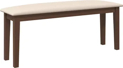 Zdjęcie produktu dla Ławka 110 cm brązowa lite drewno kauczukowe