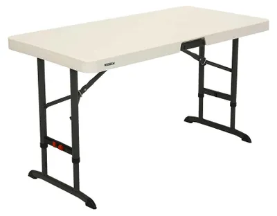 Obrázok produktu pre Plastový skladací stôl Lifetime kempingový biely 122x61x86 cm