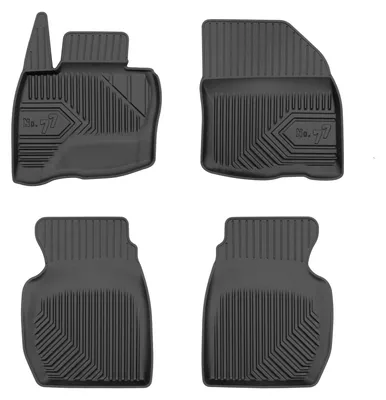 Imagen del producto de Alfombrillas de goma para Honda Civic VIII 2006-2011 (hatchback) – juego de 4 piezas, negras, a medida