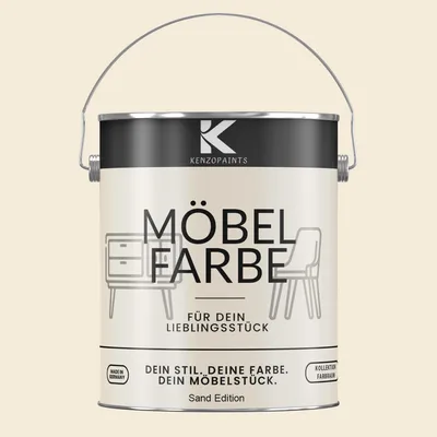 Produktbild von Kenzopaints 2,5Liter Möbelfarbe Möbellack Buntlack Farbraum - Sand Edition