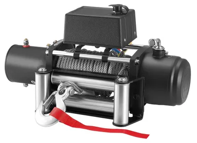 Image de Treuil électrique, capacité de charge de 5400 kg, treuil pour camion 12 V CC avec câble en acier de 9,1 mm x 26 m, télécommande sans fil et filaire, adapté au remorquage de SUV, Jeep, remorques, bateaux et véhicules tout-terrain.